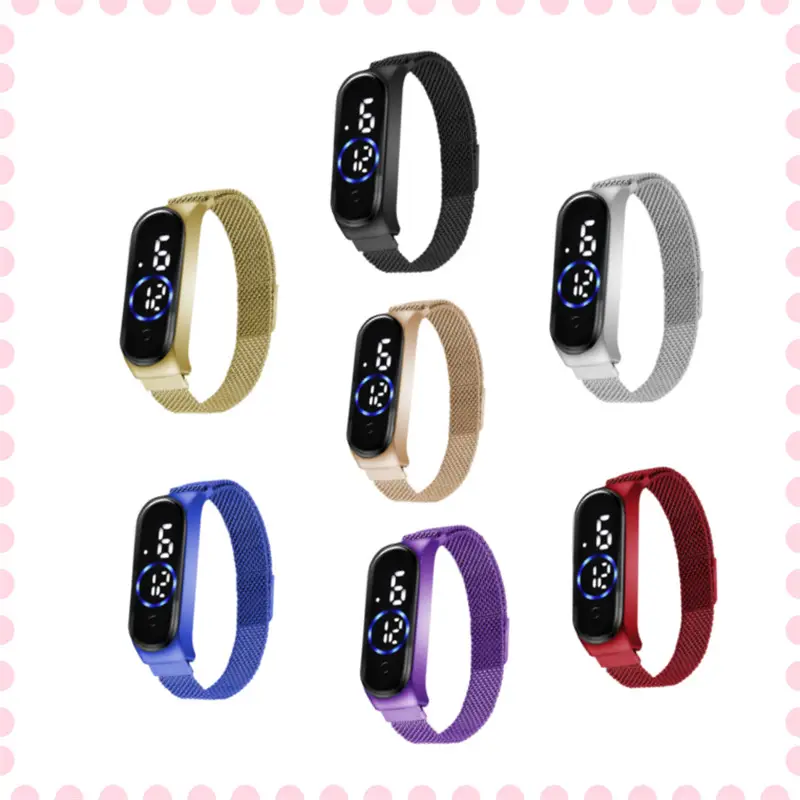 Wholesale LED Watch Mesh Belt Multi Color - Image 3