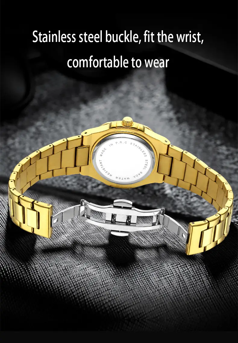 Hoursely Gold Ultra-Thin Men's Quartz Watch — feature 25