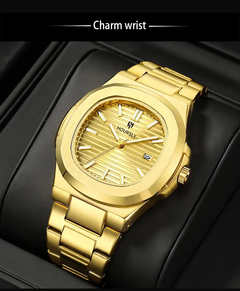 Hoursely Gold Ultra-Thin Men's Quartz Watch — feature 27