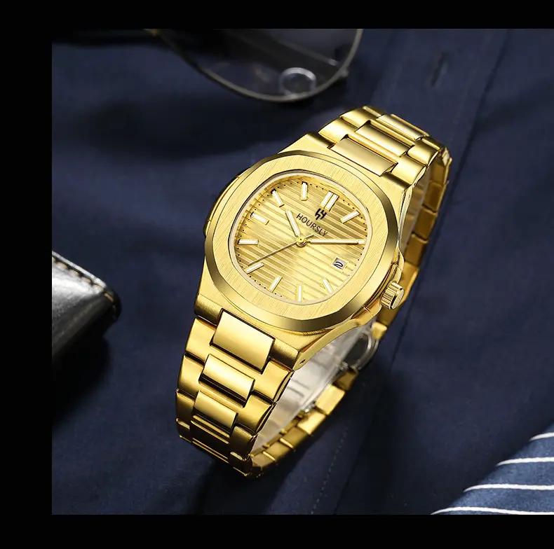 Hoursely Gold Ultra-Thin Men's Quartz Watch — feature 8