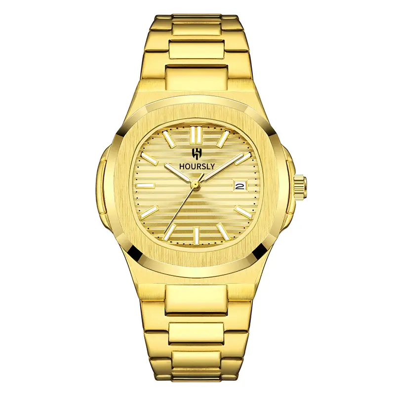 Hoursely Gold Ultra-Thin Men's Quartz Watch - Image 5