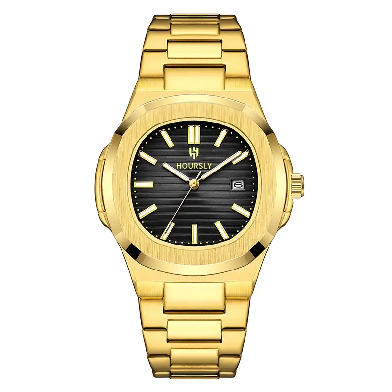 Hoursely Gold Ultra-Thin Men's Quartz Watch - Image 7