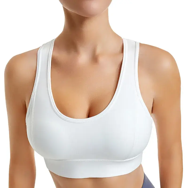 White Non-Rims Yoga Beauty Vest for Women - Image 9