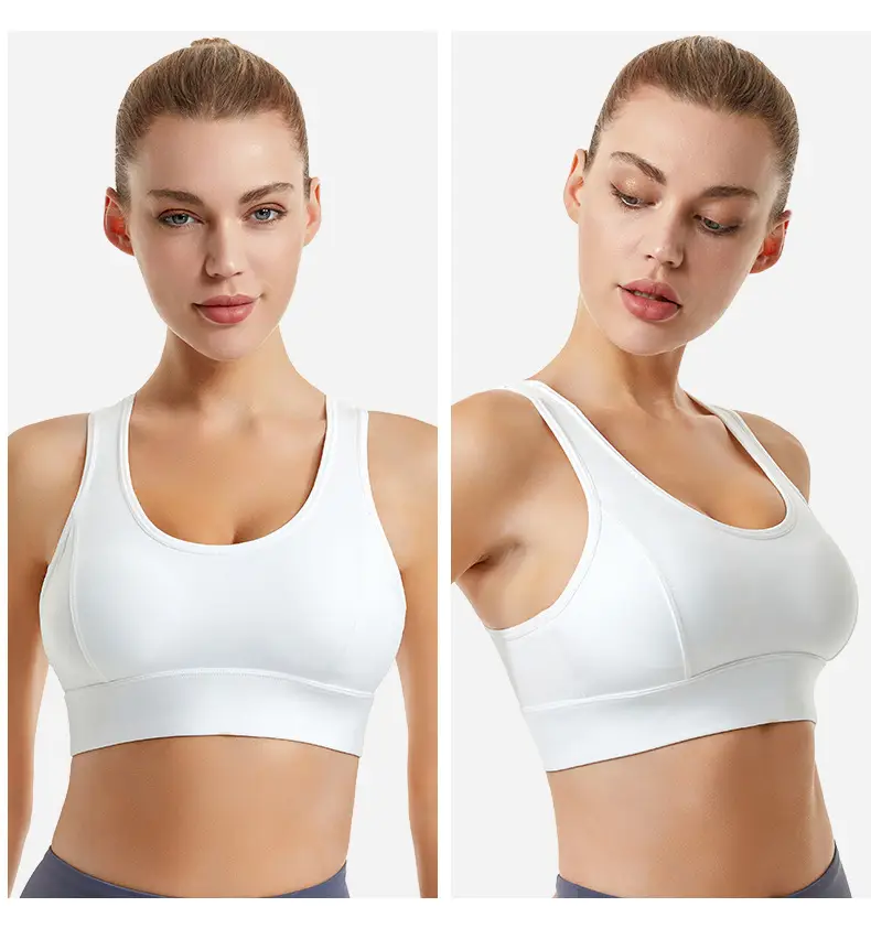 White Non-Rims Yoga Beauty Vest for Women — feature 13