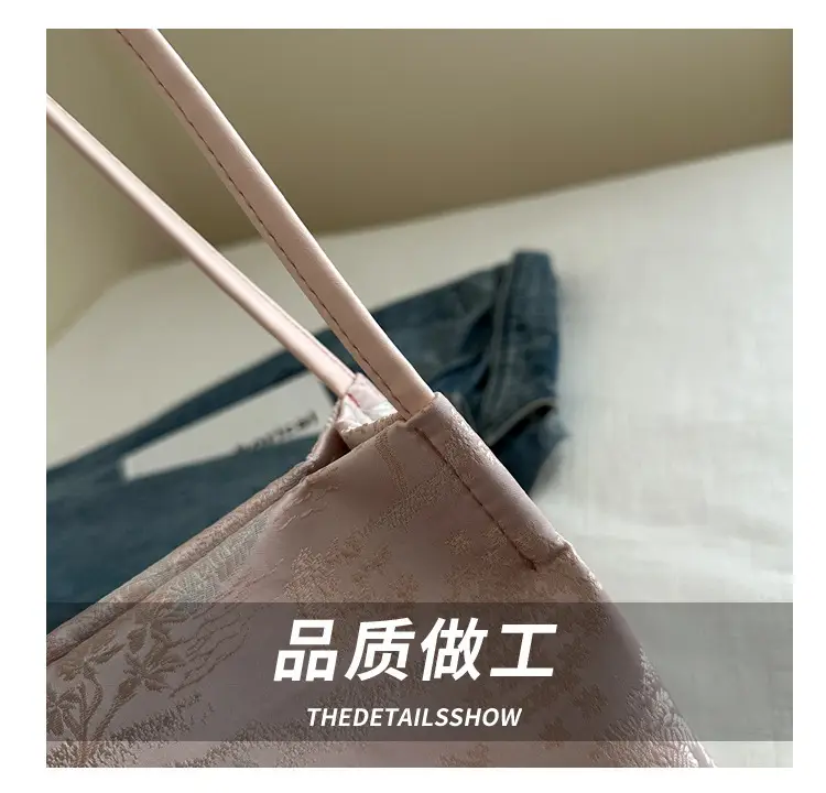 New Chinese Style Shoulder Bag for Women, Pink Silk Embroidery, 2025 Summer — feature 4