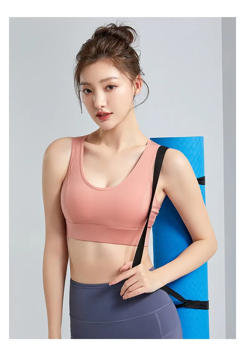 Women's Anti-Sagging Sports Bra Nude Back Closure — feature 17