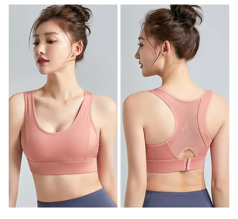 Women's Anti-Sagging Sports Bra Nude Back Closure — feature 18