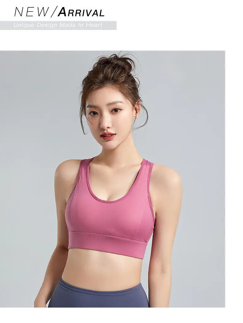 Women's Anti-Sagging Sports Bra Nude Back Closure — feature 20