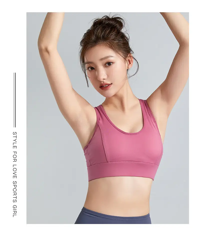 Women's Anti-Sagging Sports Bra Nude Back Closure — feature 21