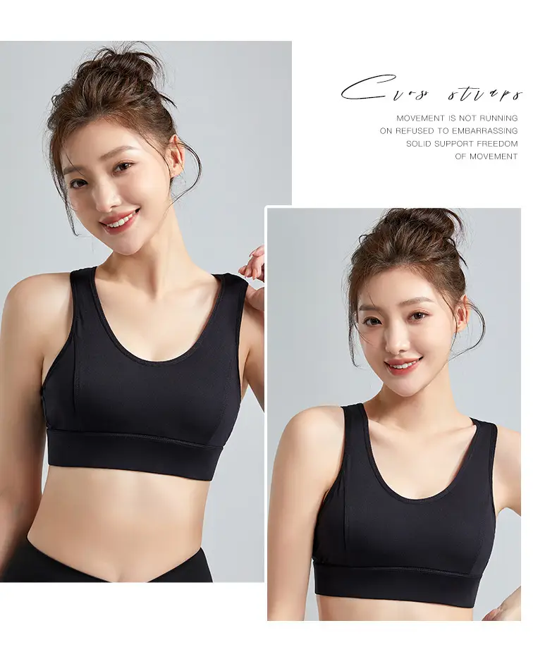 Women's Anti-Sagging Sports Bra Nude Back Closure — feature 22