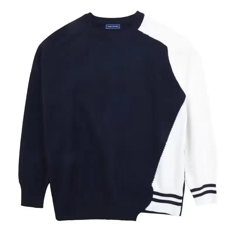 Men Korean Style Thick Knitted Sweater Winter Ins - Image 4