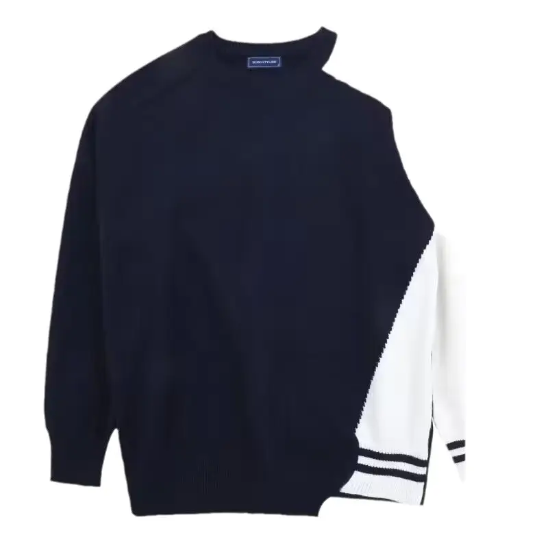 Men Korean Style Thick Knitted Sweater Winter Ins - Image 5