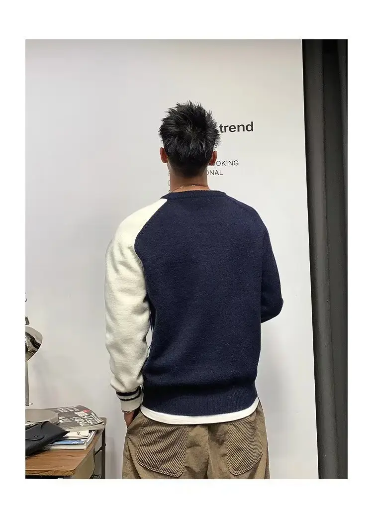 Men Korean Style Thick Knitted Sweater Winter Ins — feature 14