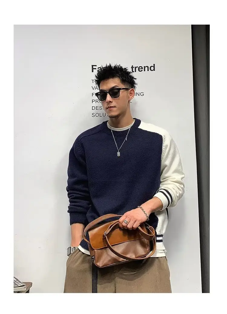 Men Korean Style Thick Knitted Sweater Winter Ins — feature 16