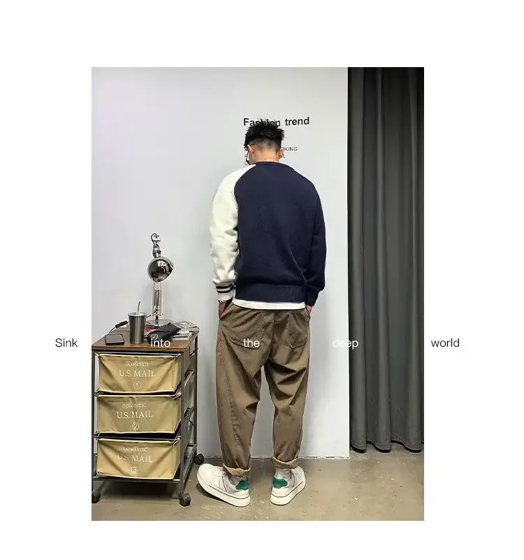 Men Korean Style Thick Knitted Sweater Winter Ins — feature 18