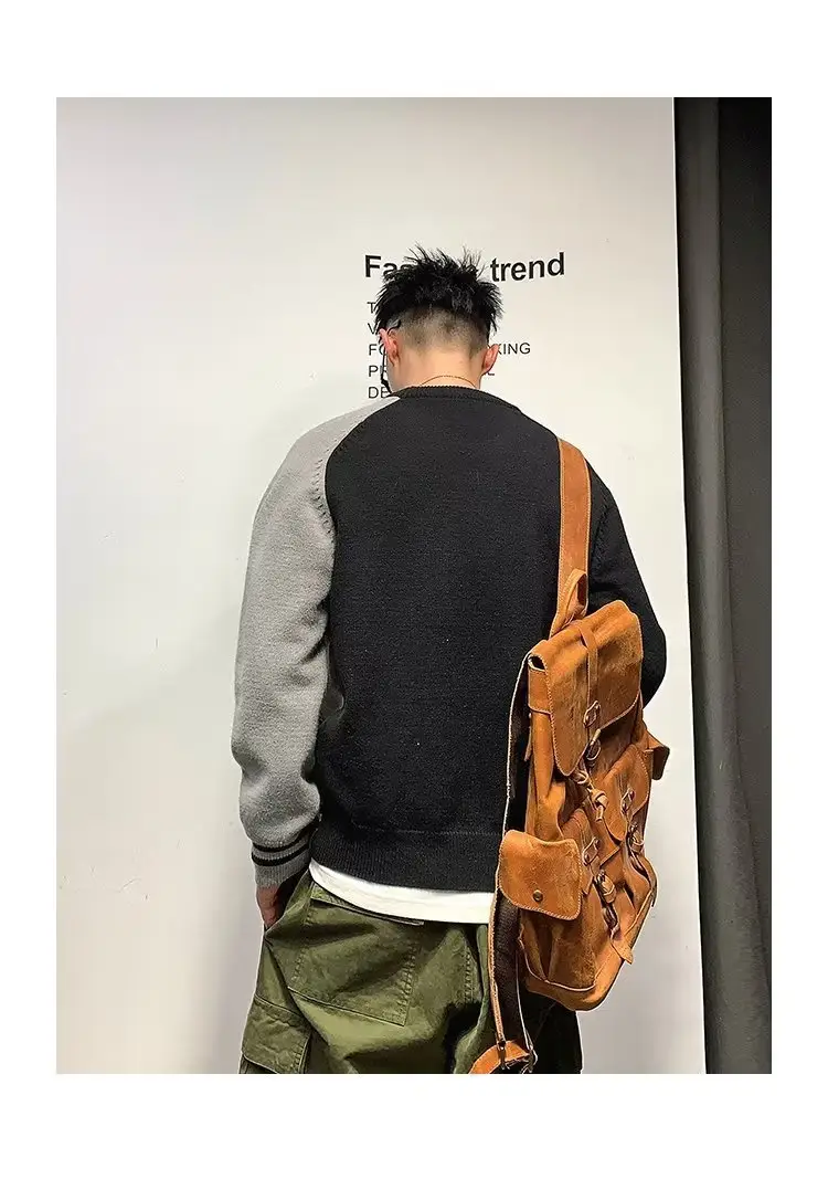 Men Korean Style Thick Knitted Sweater Winter Ins — feature 7