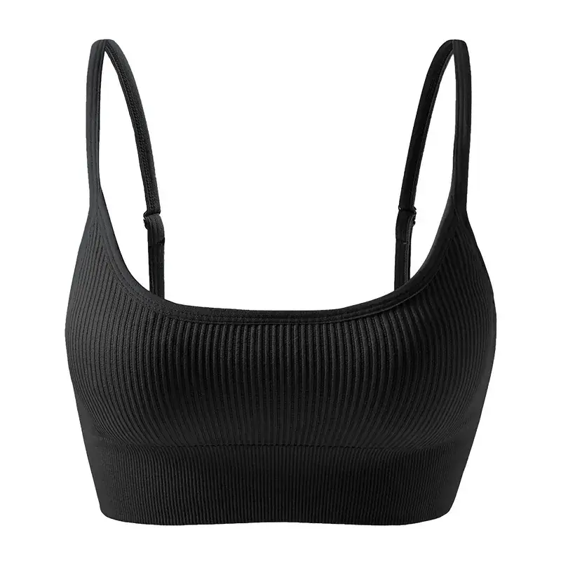 White Ribbed Yoga Vest for Women with Back Closure - Image 18