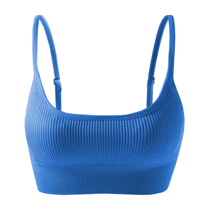 White Ribbed Yoga Vest for Women with Back Closure - Image 19