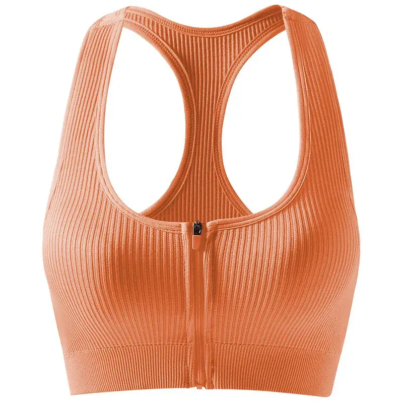 White Ribbed Yoga Vest for Women with Back Closure - Image 24
