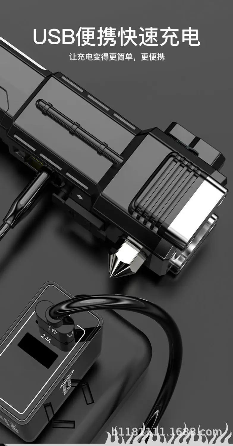 USB Rechargeable LED Flashlight with 180° Beam & Magnet Charging — feature 11