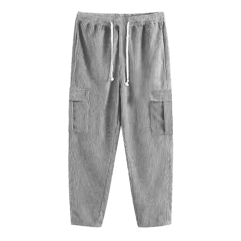 Men's Corduroy Wide Leg Pants Black 2024 — feature 36