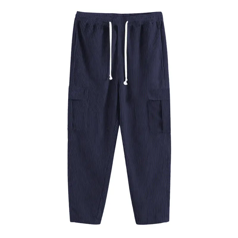 Men's Corduroy Wide Leg Pants Black 2024 — feature 42