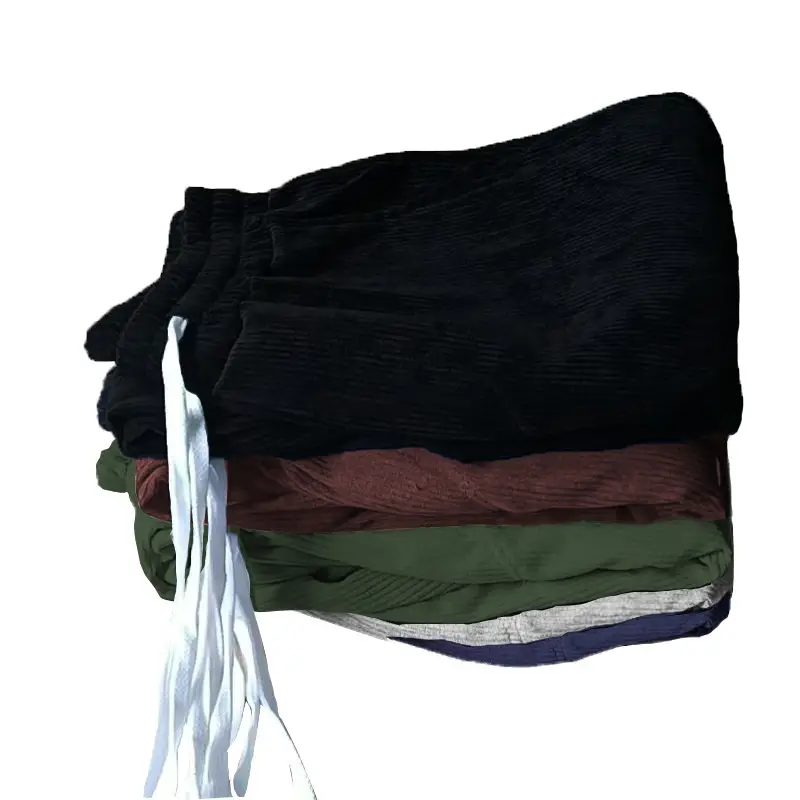 Men's Corduroy Wide Leg Pants Black 2024 — feature 44