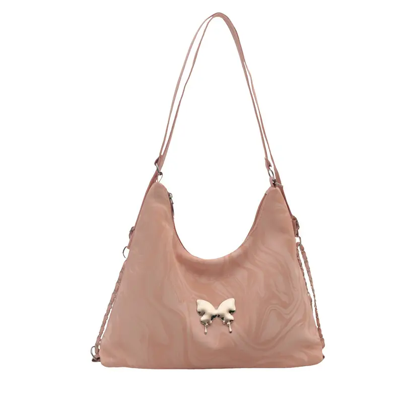 Black Butterfly Soft PU Shoulder Bag for Women - Image 7