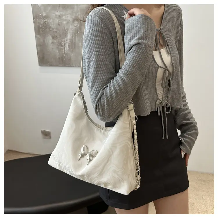 Black Butterfly Soft PU Shoulder Bag for Women — feature 11