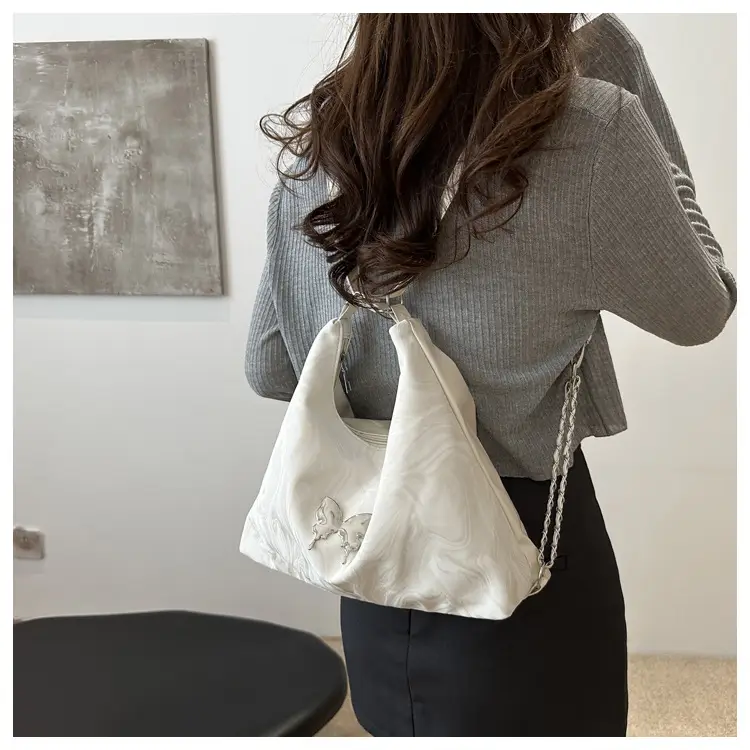 Black Butterfly Soft PU Shoulder Bag for Women — feature 13