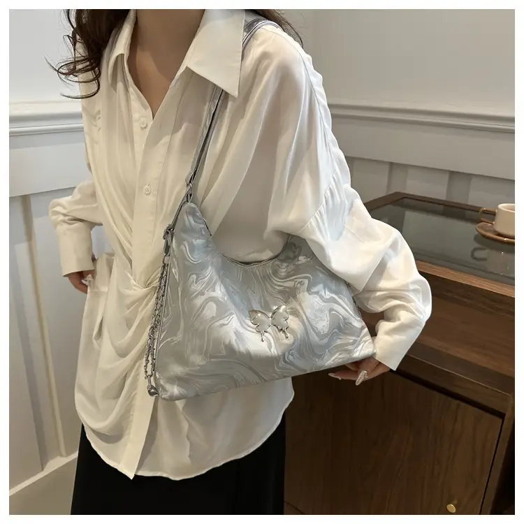 Black Butterfly Soft PU Shoulder Bag for Women — feature 15