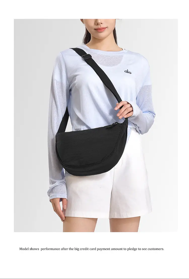 Women's Waterproof Crossbody Bag Black Yellow — feature 20