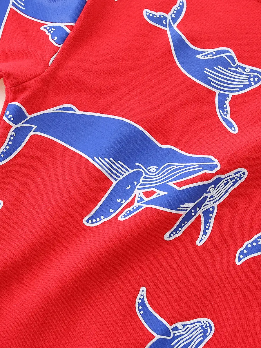 Red Cartoon Baby Pullover Knitted Cotton for Boys - Image 5