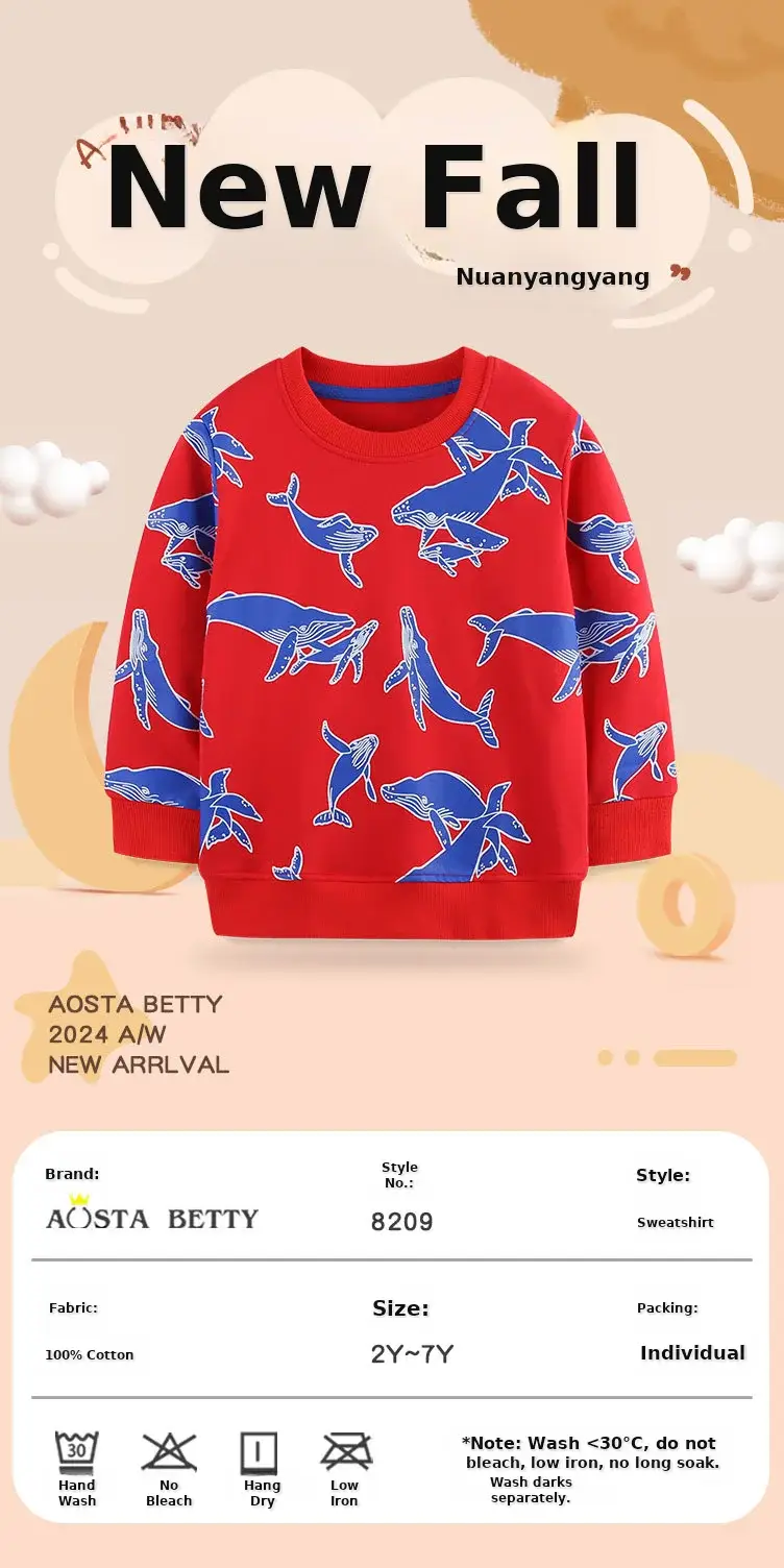 Red Cartoon Baby Pullover Knitted Cotton for Boys — feature 33