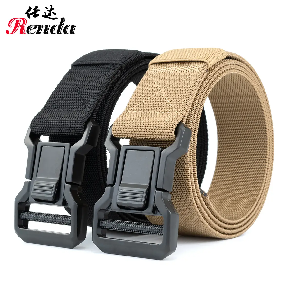 Quick Release Tactical Belt for Men Brown All-Match - Image 7