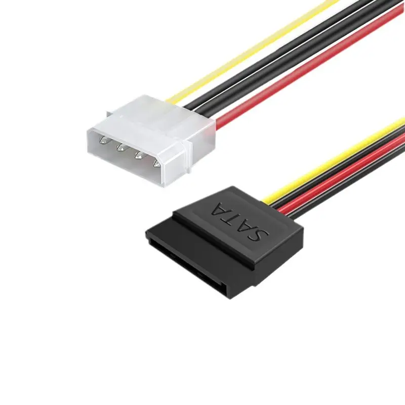 Power supply large 4PIN to SATA power supply line hard disk serial port split line one half three