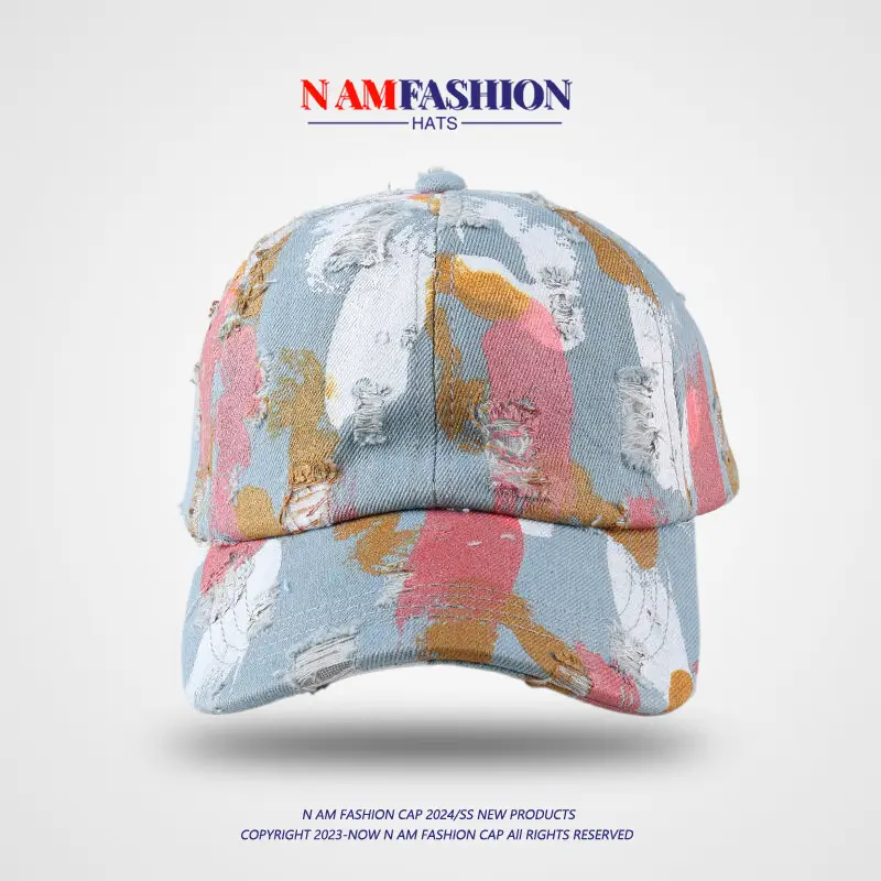 Nafam Fashion Men Baseball Cap Blue Brown White — feature 10