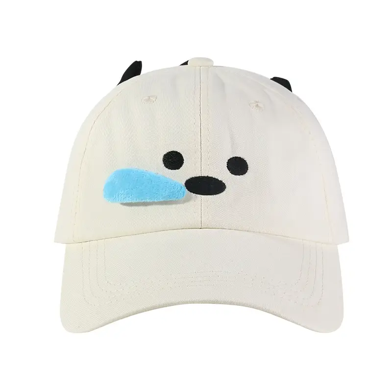 Women's Cute Puppy Cap with Blue Nose Sunscreen - Image 6