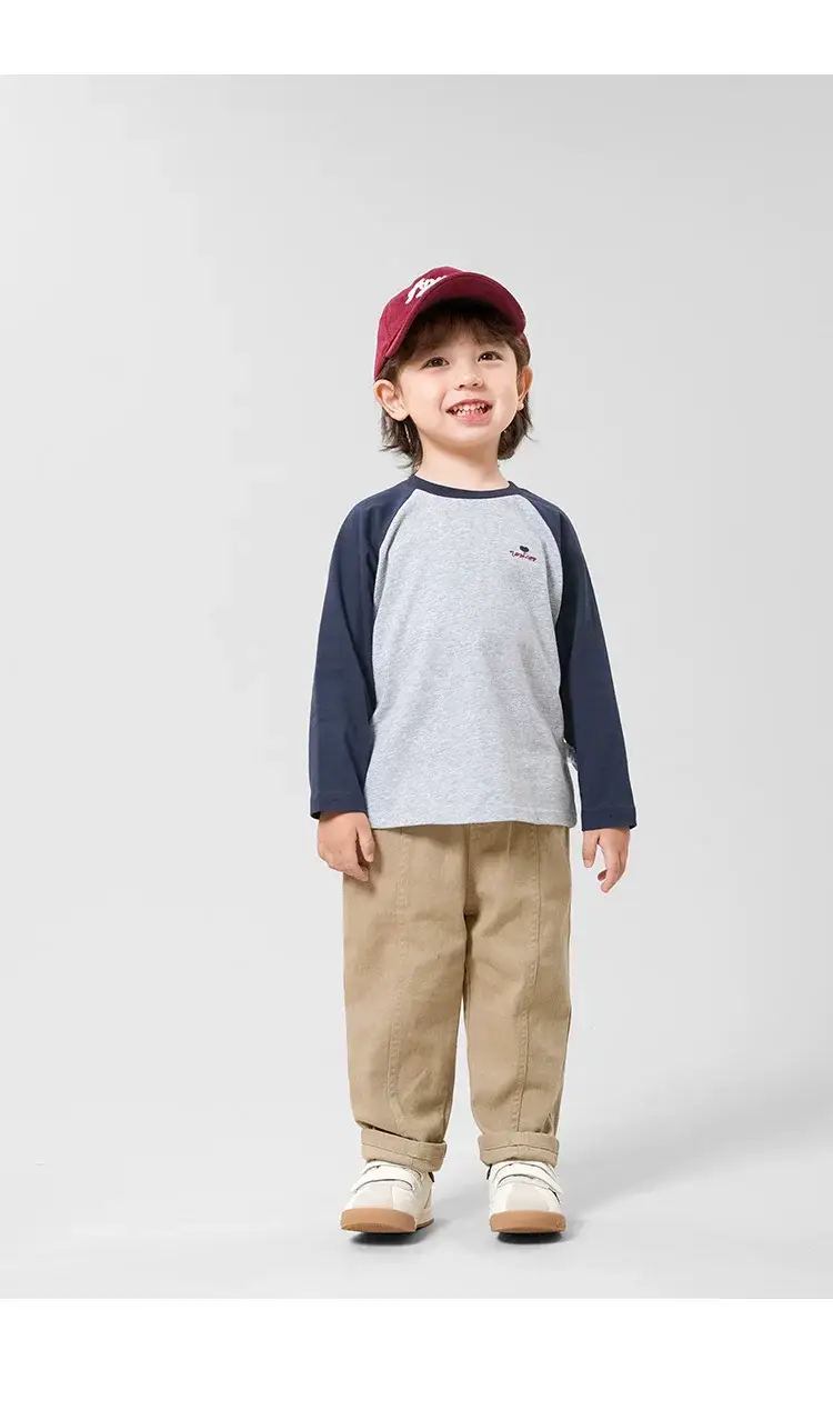Right-Hand European Style Boys Long Sleeve T-Shirt Yellow — feature 10
