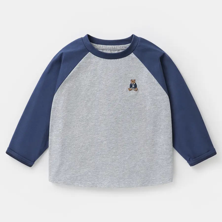 Right-Hand European Style Boys Long Sleeve T-Shirt Yellow