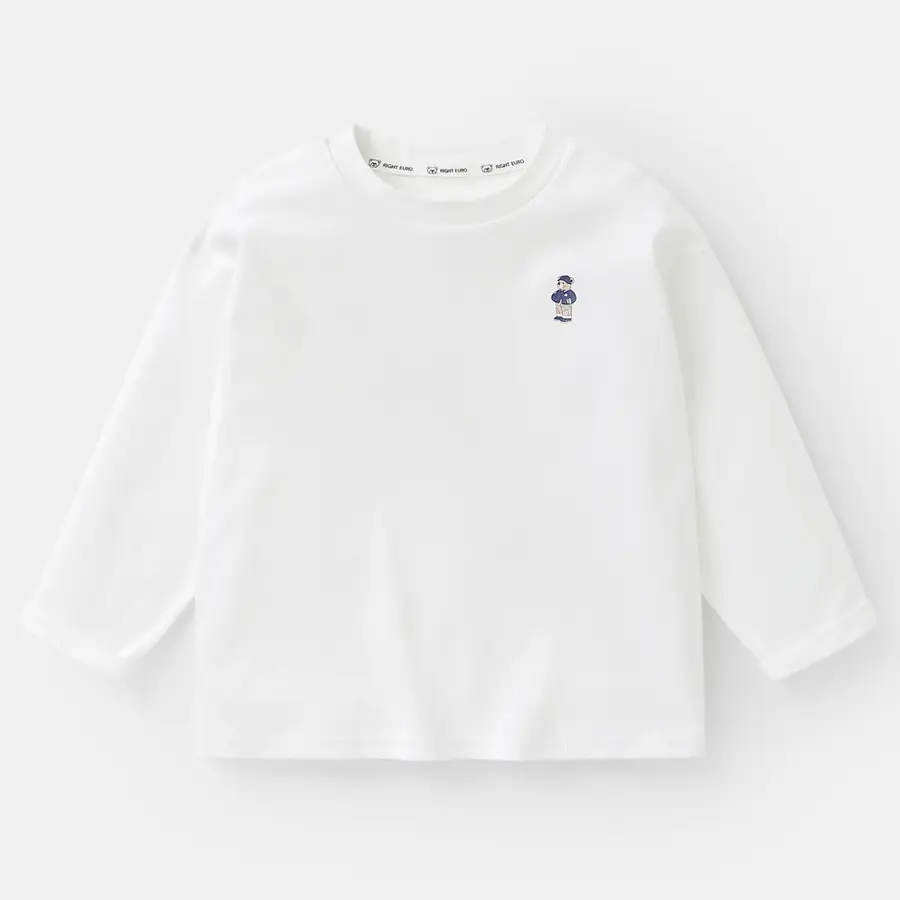 Right-Hand European Style Boys Long Sleeve T-Shirt Yellow