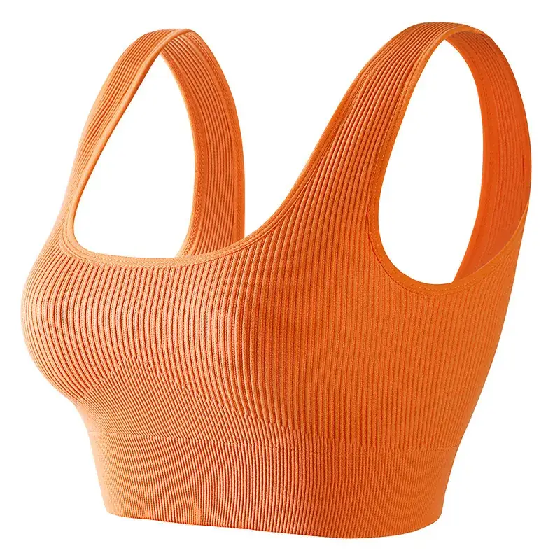 Blue Shock-Proof Yoga Running Bra Without Rims - Image 7