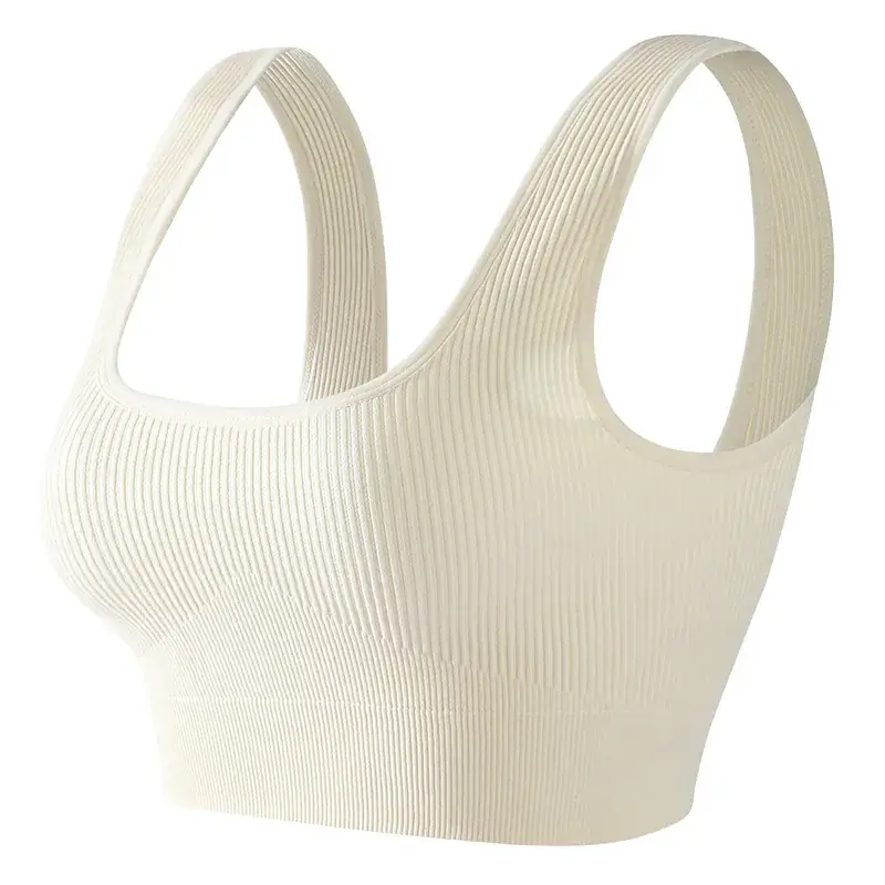 Blue Shock-Proof Yoga Running Bra Without Rims - Image 3
