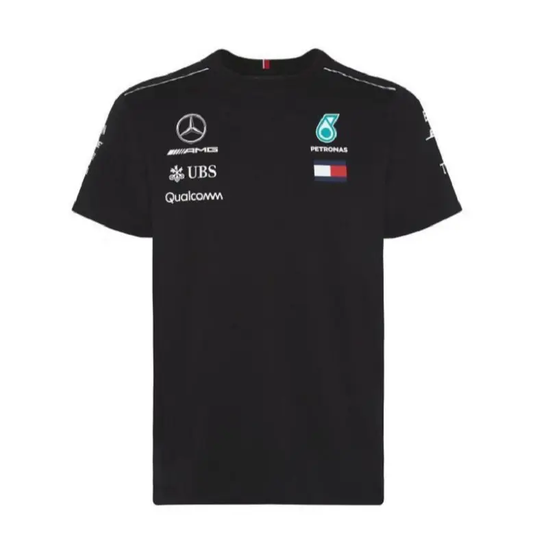 Explosive cycling clothing outdoor quick-drying short-sleeved T-shirt downhill clothing men's Mercedes F1 racing mountain bike crew neck sportswear
