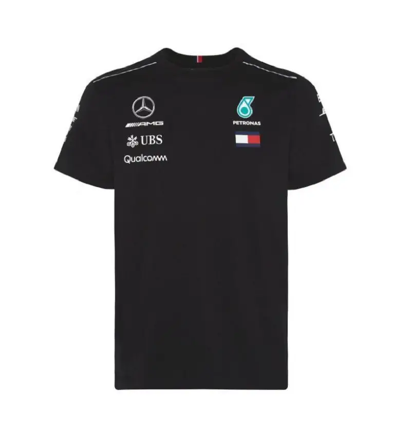 Explosive cycling clothing outdoor quick-drying short-sleeved T-shirt downhill clothing men's Mercedes F1 racing mountain bike crew neck sportswear