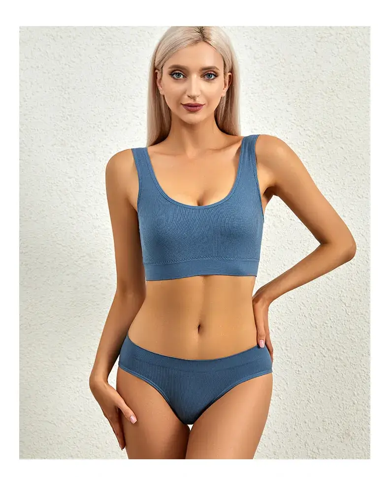 Green Threaded Push Up Underwear for Women Large — feature 22