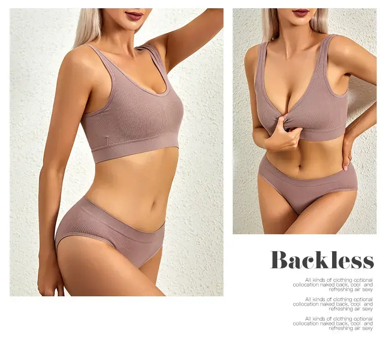 Green Threaded Push Up Underwear for Women Large — feature 29