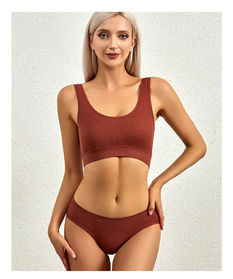 Green Threaded Push Up Underwear for Women Large — feature 34