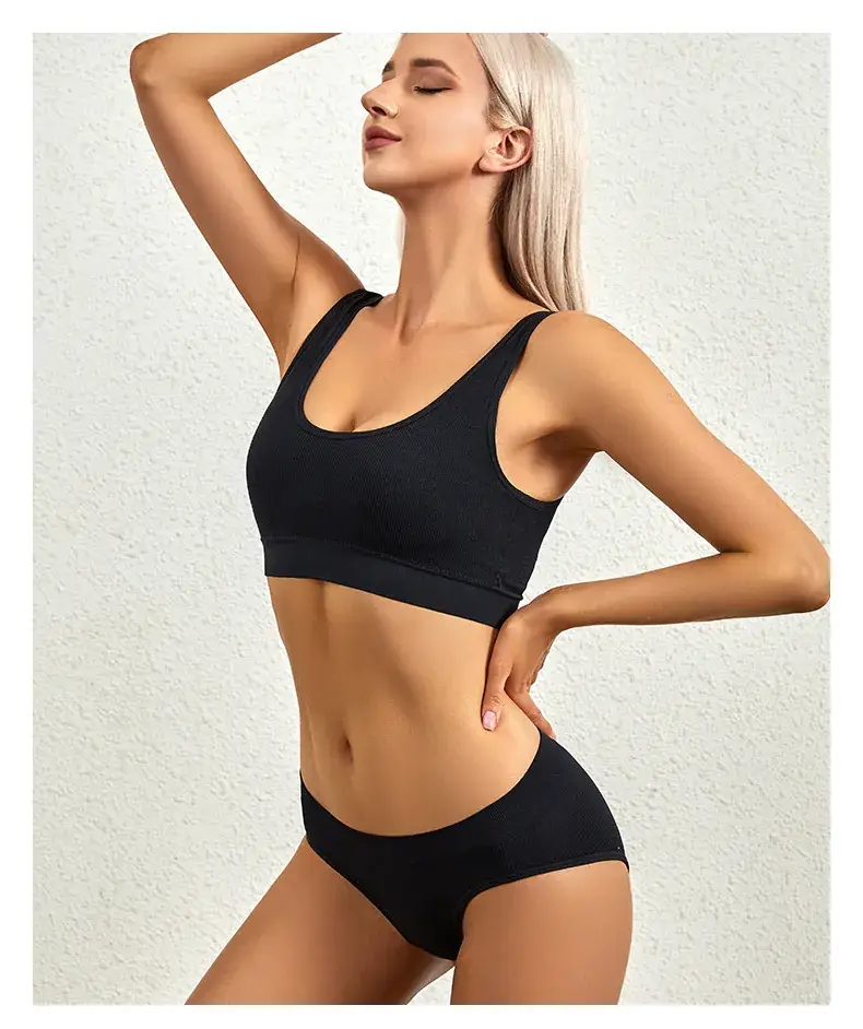Green Threaded Push Up Underwear for Women Large — feature 36