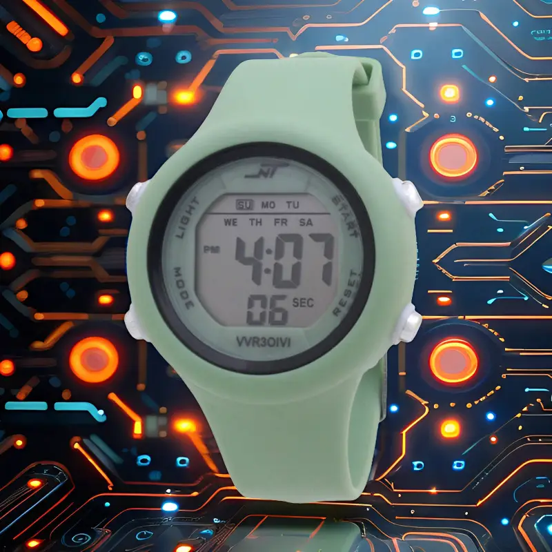 Black Digital Multifunctional Watch 17:17 - Image 10